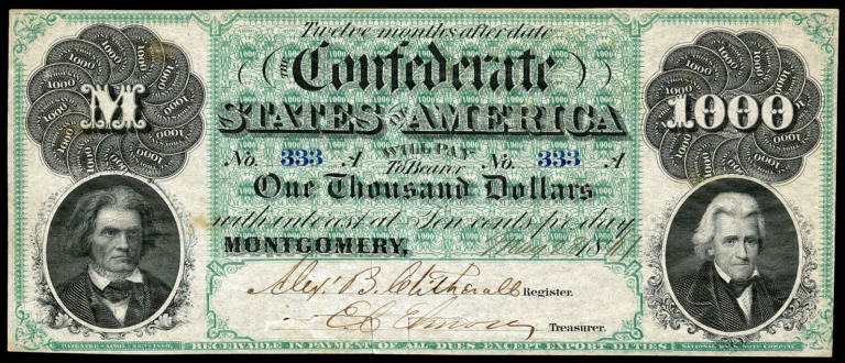 1861 Confederate $1000 bill? - CoinSite