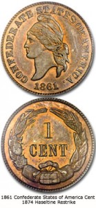 1861 Confederate cent - CoinSite